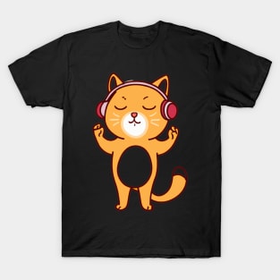 Music loving cat T-Shirt